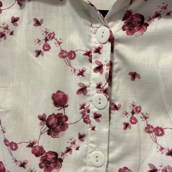 Madame Pink Floral A-Line Dress Size UK 10 - Picture 2 of 4